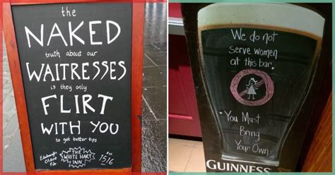 clever bar signs|More.